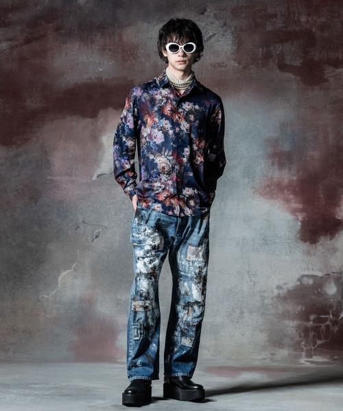 glamb Unplugged denim V アンプラグドデニム glamb ジーンズ Unplugged Atelier Wide Denim / アンプラグド