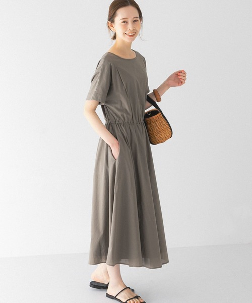 URBAN RESEARCH ROSSO」 半袖ワンピース FREE カーキ レディース 