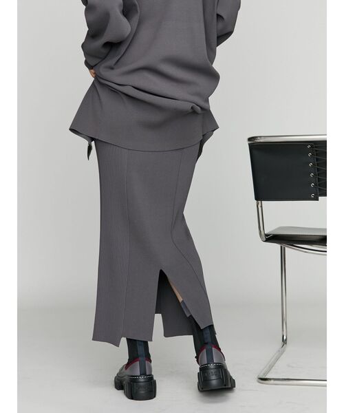 スカート UN3D. RIB KT TIGHT SK UN3D. スカート RIB KT TIGHT SK / リブニットタイトスカート