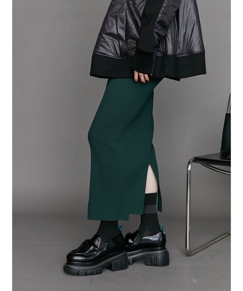 UN3D.（アンスリード） スカート RIB KT TIGHT SK / リブニットタイト