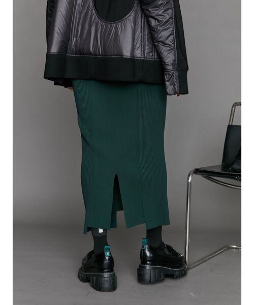 UN3D.（アンスリード） スカート RIB KT TIGHT SK / リブニットタイト