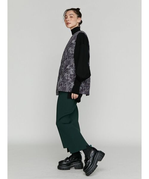 UN3D.（アンスリード） スカート RIB KT TIGHT SK / リブニットタイト