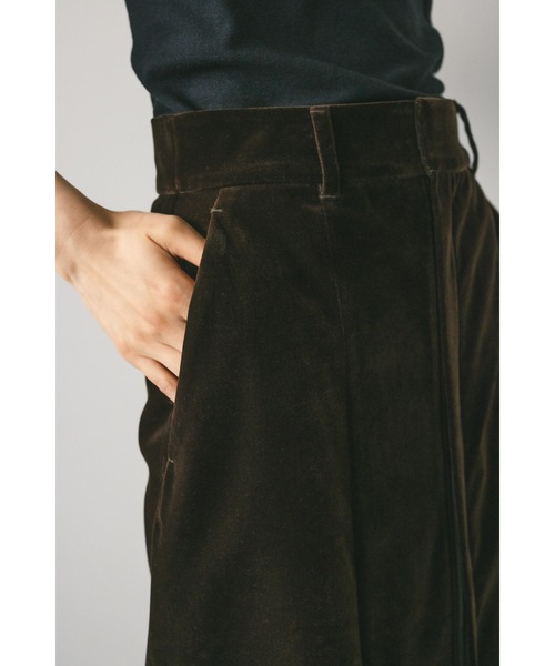 STYLEMIXER（スタイルミキサー） スカート ベロアジップストレート