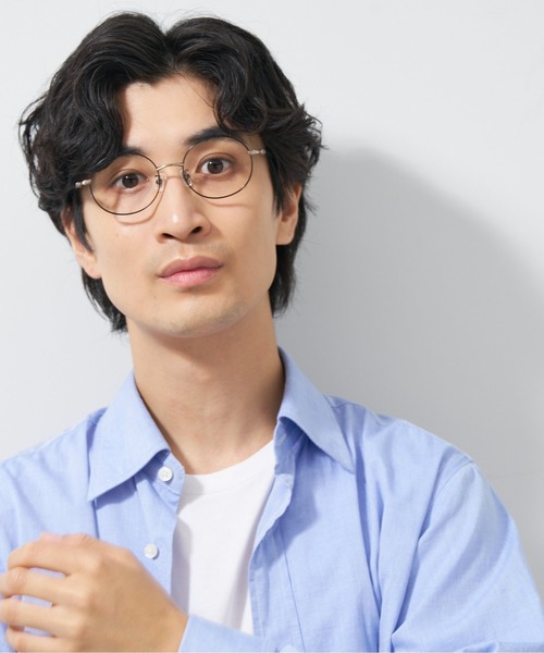 伊達メガネ メガネ 眼鏡 ラウンド型 メガネ｜メタル｜軽量｜伊達メガネ｜ビジネス｜ユニセックス｜Zoff｜UNITED ARROWS レディース メン | UNITED ARROWS | 09