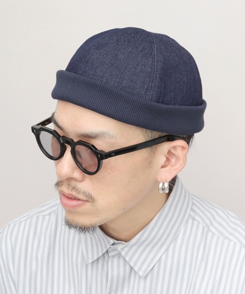 セレブ キャップ 帽子 リブ切替 フィッシャーマン ロールキャップ