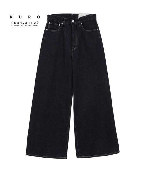 KURO ジーンズ デニム デニムパンツ 「KURO」WIDE DENIM PANTS