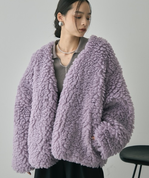 SLOBE IENA 「SLOBE IENA」 ノーカラーコート 38 グレー