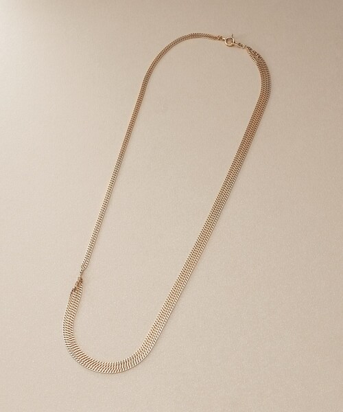 ネックレス K10キヘイアシンメトリードレープ ネックレス レディースの画像