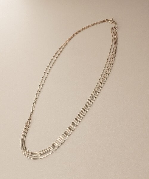 ネックレス K10キヘイアシンメトリードレープ ネックレス レディースの画像