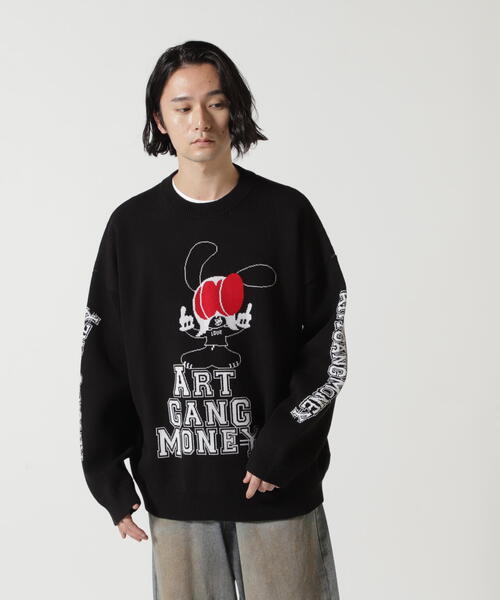 ニット セーター SKOLOCT×WHITELAND/スコロクト×ホワイトランド/FxxK PULL KNIT レディース メンズ