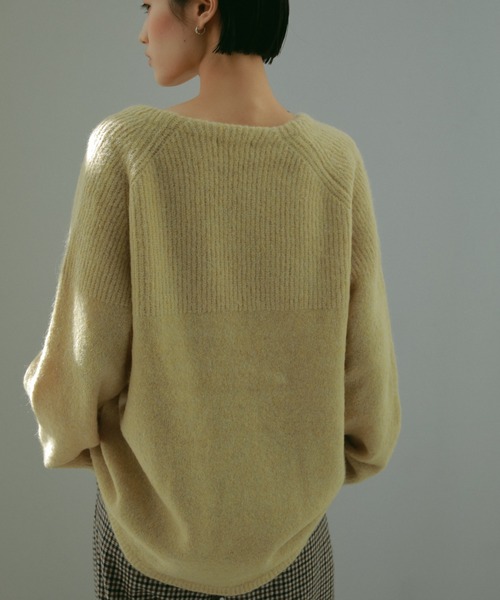 CASA FLINE ニット セーター ラグランモヘアニットトップス
