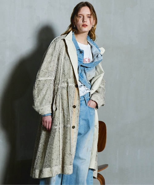 MAISON SPECIAL モッズコート コート Mesh Long Length Mods