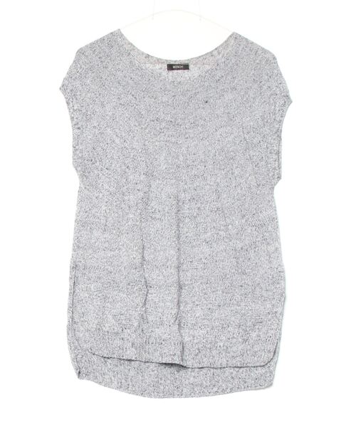 Drawen ネイビー ノースリーブニット38 シルクタッチノースリーブウォッシャブルニット ニット