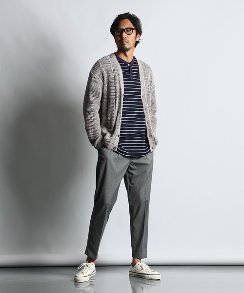 The DUFFER of ST.GEORGE カーディガン MESH KNIT CARDIGAN