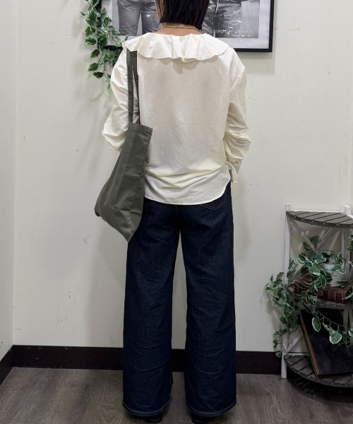 SOMETHING（サムシング） ワイドパンツ ジーンズ デニム デニムパンツ