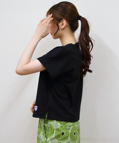 ORCIVAL オーシバル　ボートネックショートスリーブプルオーバー ネイビー ORCIVAL tシャツ ORCIVAL/オーシバル ボートネックショート