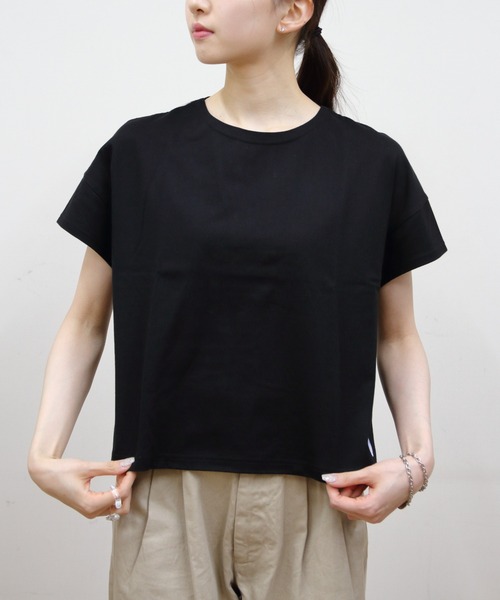 新品 オーシバル ORCIVAL 黒 ボートネックショートスリーブプルオーバー ORCIVAL tシャツ ORCIVAL/オーシバル ボートネックショート