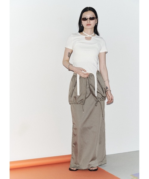 [ZEROPLANET]カイリー レイヤード ロングスカート レイヤードフラワープリントスカート(SKIRT（スカート