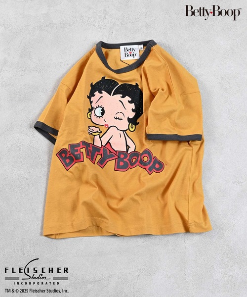 【Betty Boop(TM)】センタープリントワイドTシャツ Betty Boop(TM)】センタープリントワイドTシャツ｜ギャレストの