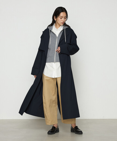 COMME CA チノパン ポリエステル／コットン20sツイル チノパンツ