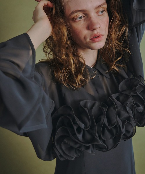 et.UNiVER ドレス Frill shirt layered dress : ZOZOTOWN Yahoo!店