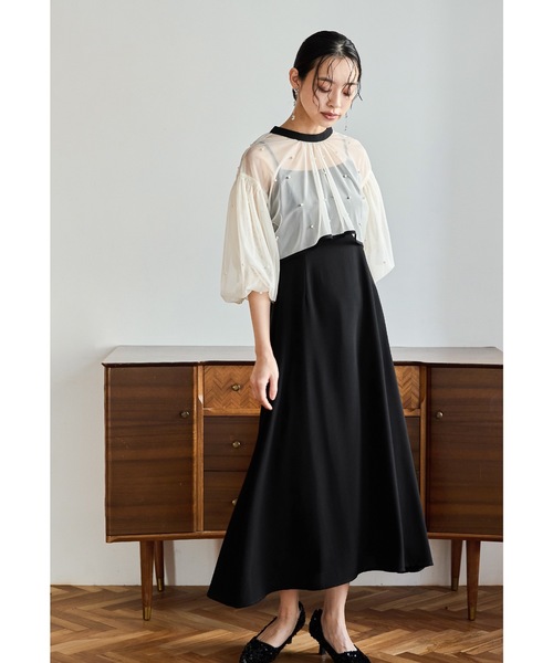 niana ドレス パールチュールボレロセットドレス キャミ