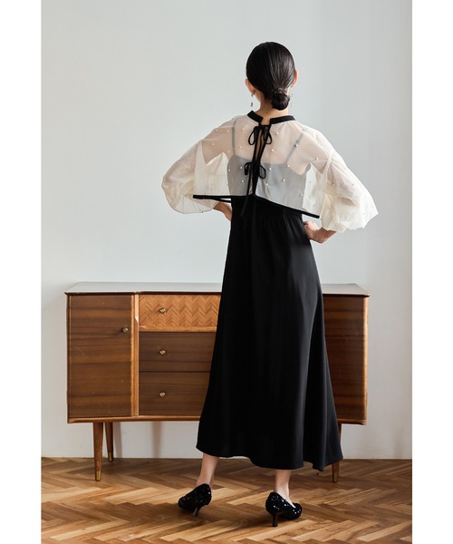niana ドレス パールチュールボレロセットドレス キャミ