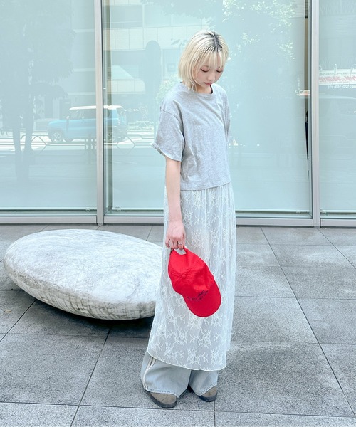 PILIT ワンピース 半袖 レース ドッキングワンピース : ZOZOTOWN Yahoo