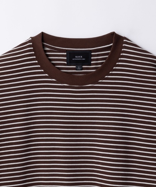 SLICK（スリック） tシャツ 「SLICK/スリック」Micro Border