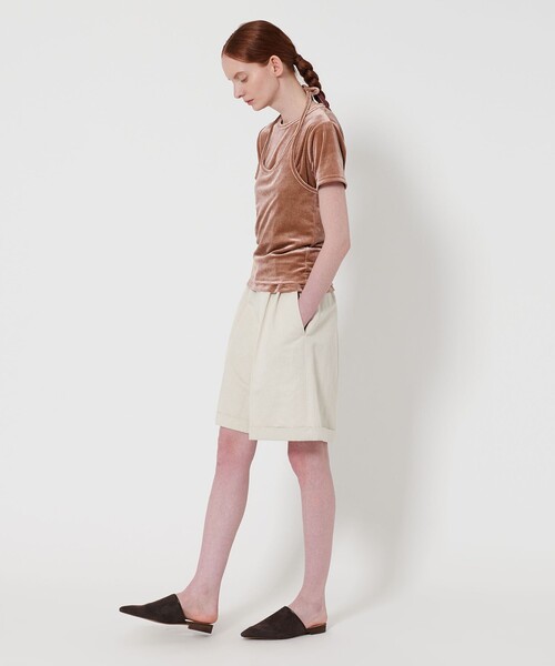 STEVEN ALAN 「Steven Alan」ベロア ホルターネック Tシャツ