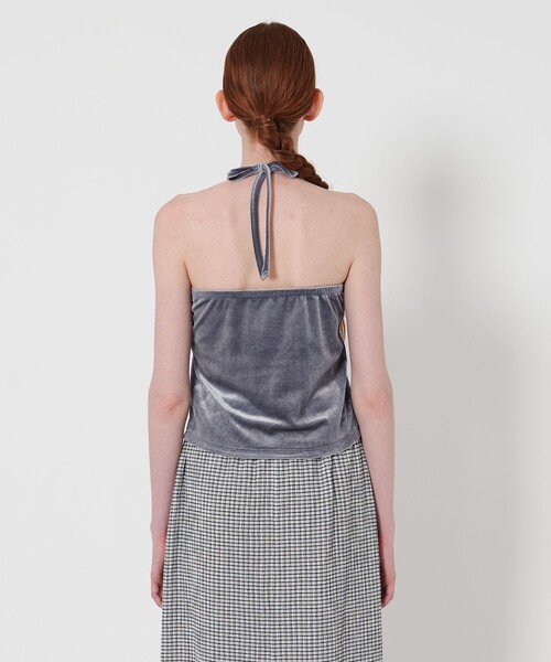 STEVEN ALAN 「Steven Alan」ベロア ホルターネック Tシャツ