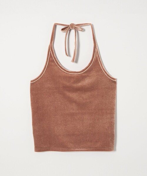 STEVEN ALAN 「Steven Alan」ベロア ホルターネック Tシャツ