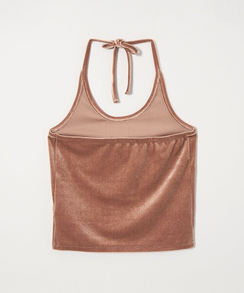 STEVEN ALAN 「Steven Alan」ベロア ホルターネック Tシャツ