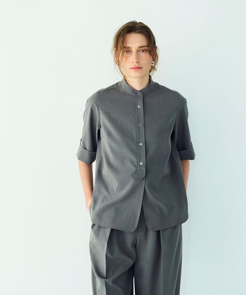N.O.R.C ブラウス シャツ ウォッシャブルハーフスリーブシャツ「CLEAN