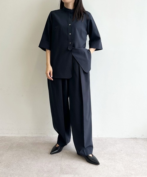 N.O.R.C ブラウス シャツ ウォッシャブルハーフスリーブシャツ「CLEAN