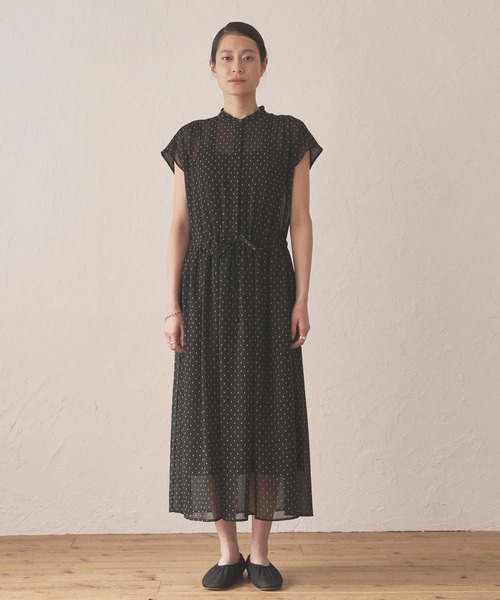 Audrey and John Wad ワンピース 楊柳シフォンドットワンピース