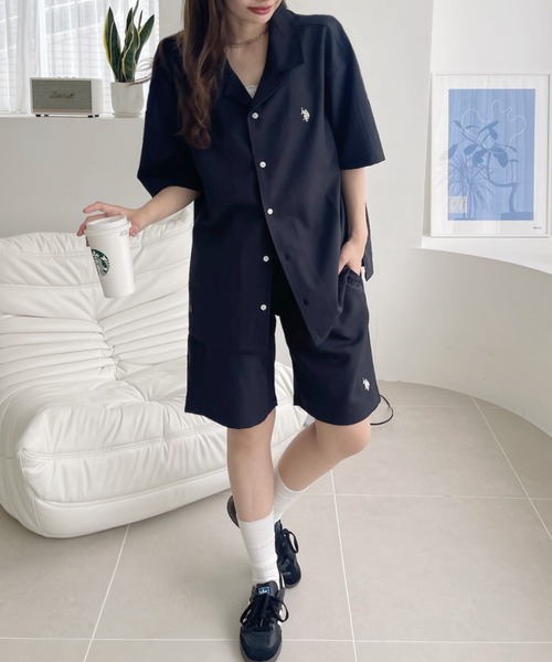 ポロワンピース & ショートパンツセット U.S. POLO ASSN.（ユーエスポロアッスン） ワイドパンツ ハーフパンツ