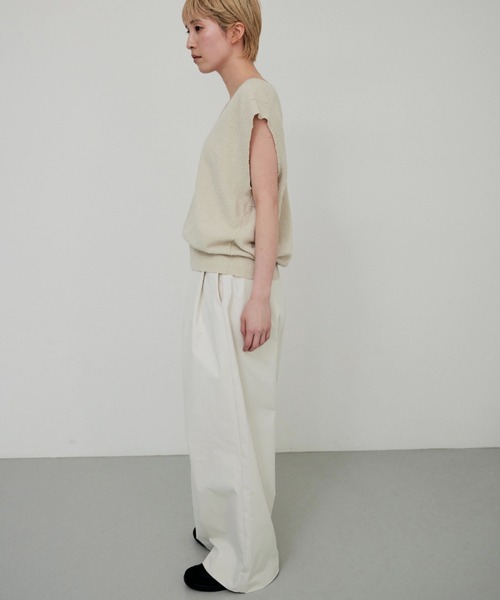 ベスト ジレ Rib Layered Kint Vest レディース メンズ lit ベスト ジレ Rib Layered Kint Vest レディース メンズ