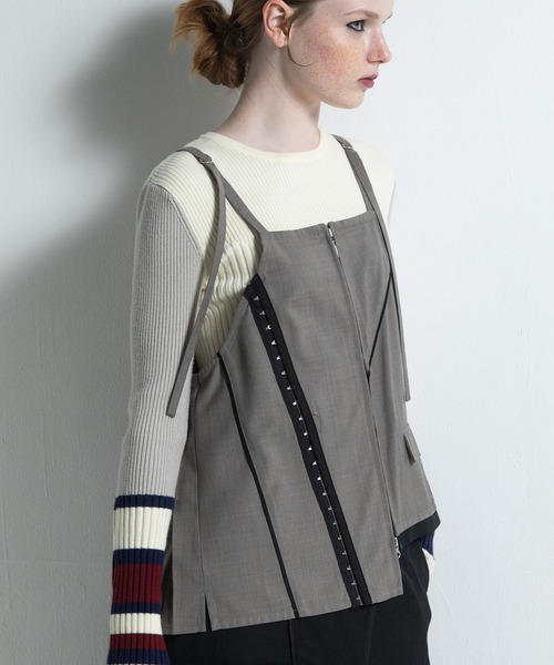 AULA AILA バックプリーツキャミソール BACK PLEATS CAMISOLE TOPS — aulaaila