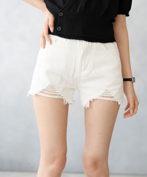 Asterellivi ジーンズ デニム デニムパンツ ダメージ加工クラッシュ