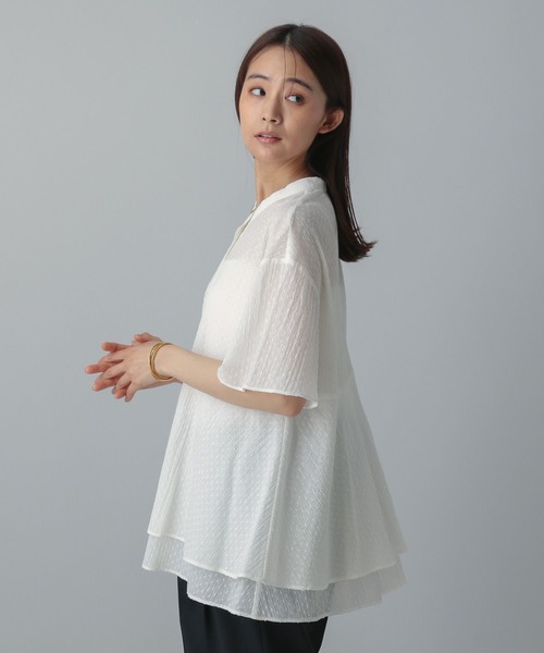 ブラウス シャツ MATINEE LINE/ドットティアードシャツ/495656 レディース | GLOBAL WORK | 07
