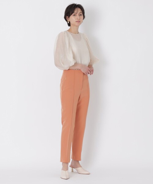 [EPOCA] короткий рукав блуза 40 orange женский 