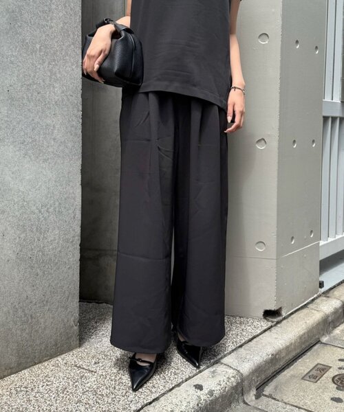 RATAさん　イージーパンツ Lui's パンツ 2タックワイドイージーパンツ レディース