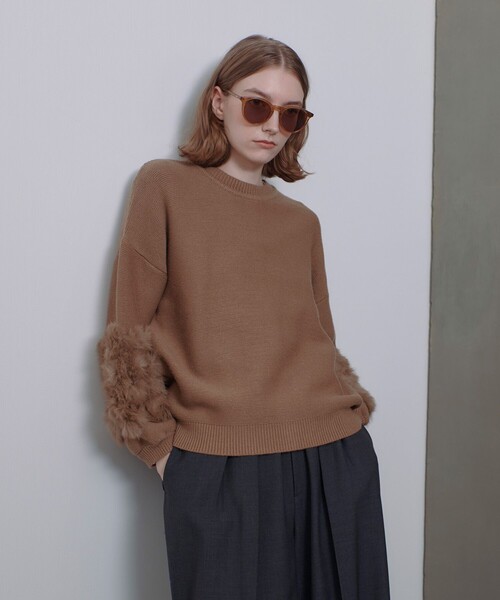 「allureville」 ニットカーディガン 2 キャメル レディース allureville 「allureville」 ニットカーディガン 2 キャメル