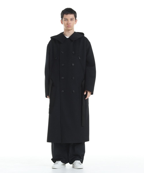Y-3 ダウンジャケット ダウン BONDED MELTON COAT メンズ : ZOZOTOWN