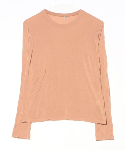 「BASERANGE」 長袖カットソー S オレンジ レディース
