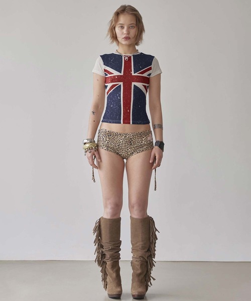 SCULPTOR tシャツ Union Jack Baby Tee レディース メンズ