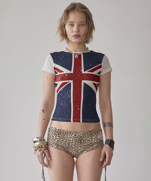 SCULPTOR tシャツ Union Jack Baby Tee レディース メンズ