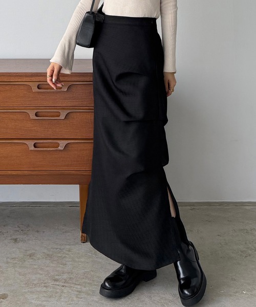 ジュンヤワタナベ　２００４ ウール１００%　マーメイドスカート　ブラック ジュンヤワタナベ 2004 ウール100% マーメイドスカート