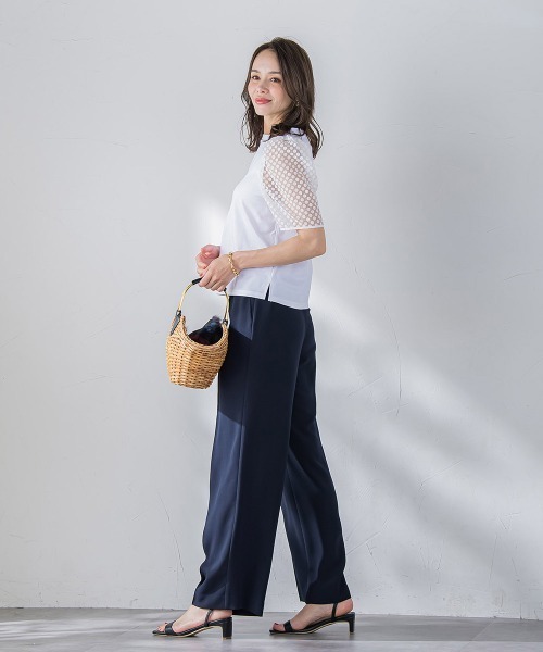 Viaggio Blu tシャツ オパールドットカットソー「手洗い可能